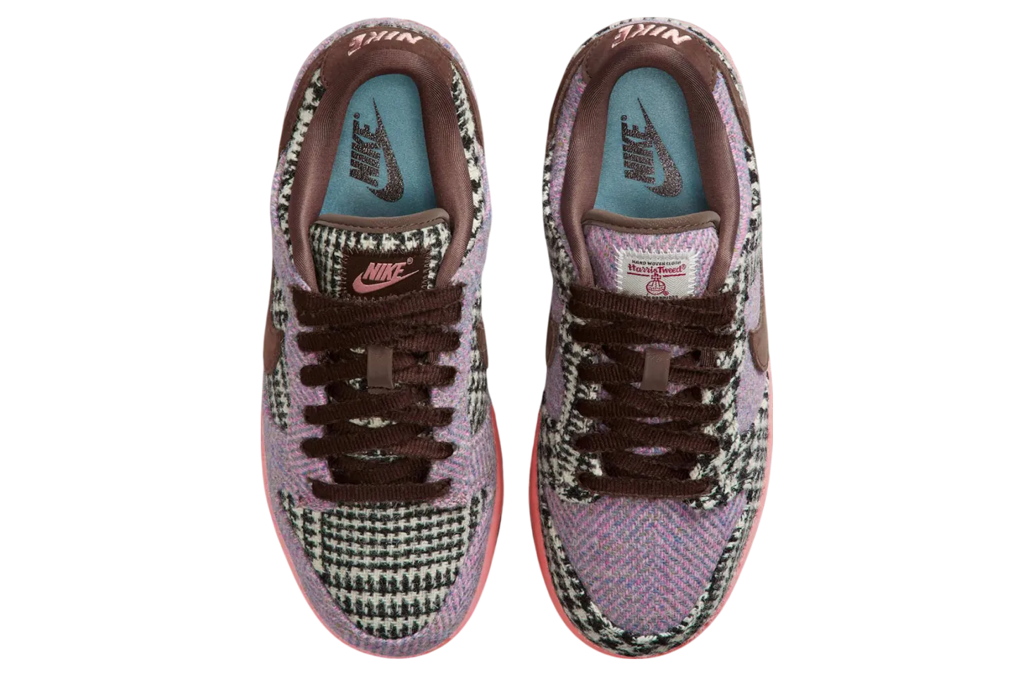 harris tweed x nike dunk low wmns multicolor 1