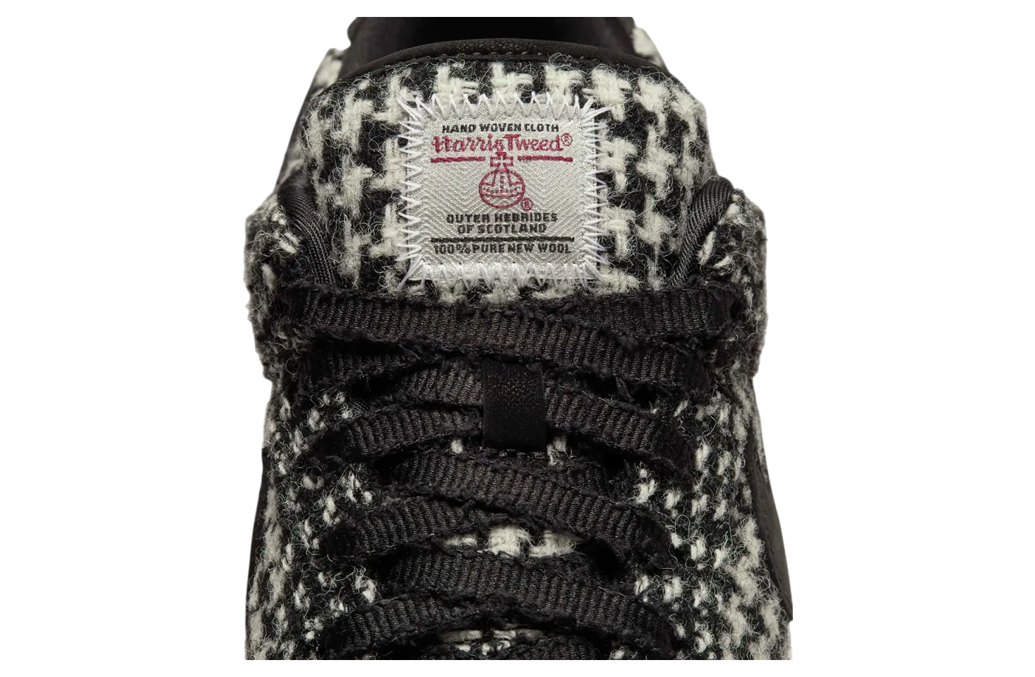 harris tweed x nike dunk low wmns white black 7