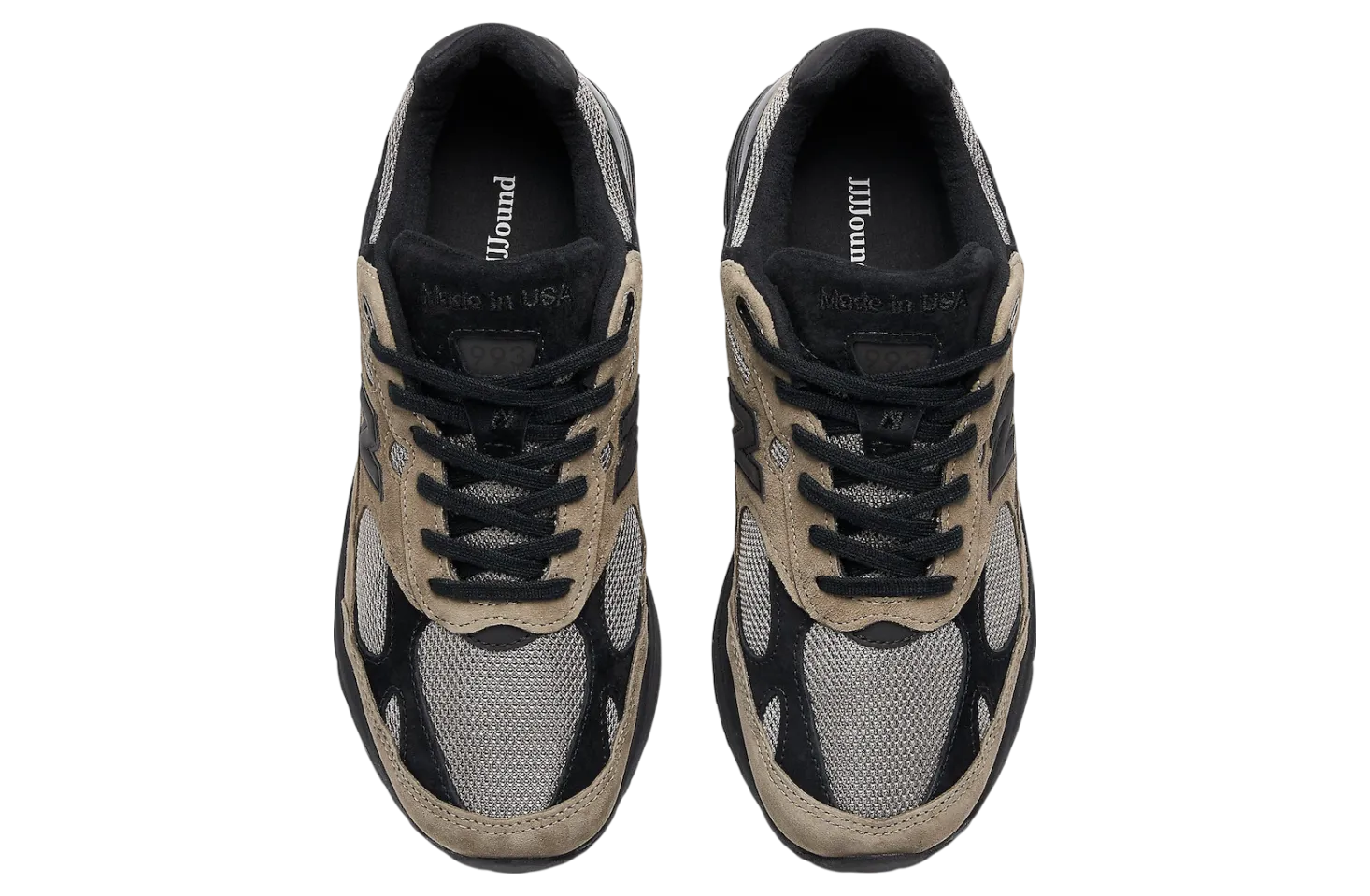 jjjjound x new balance 993 military urban grey black 2