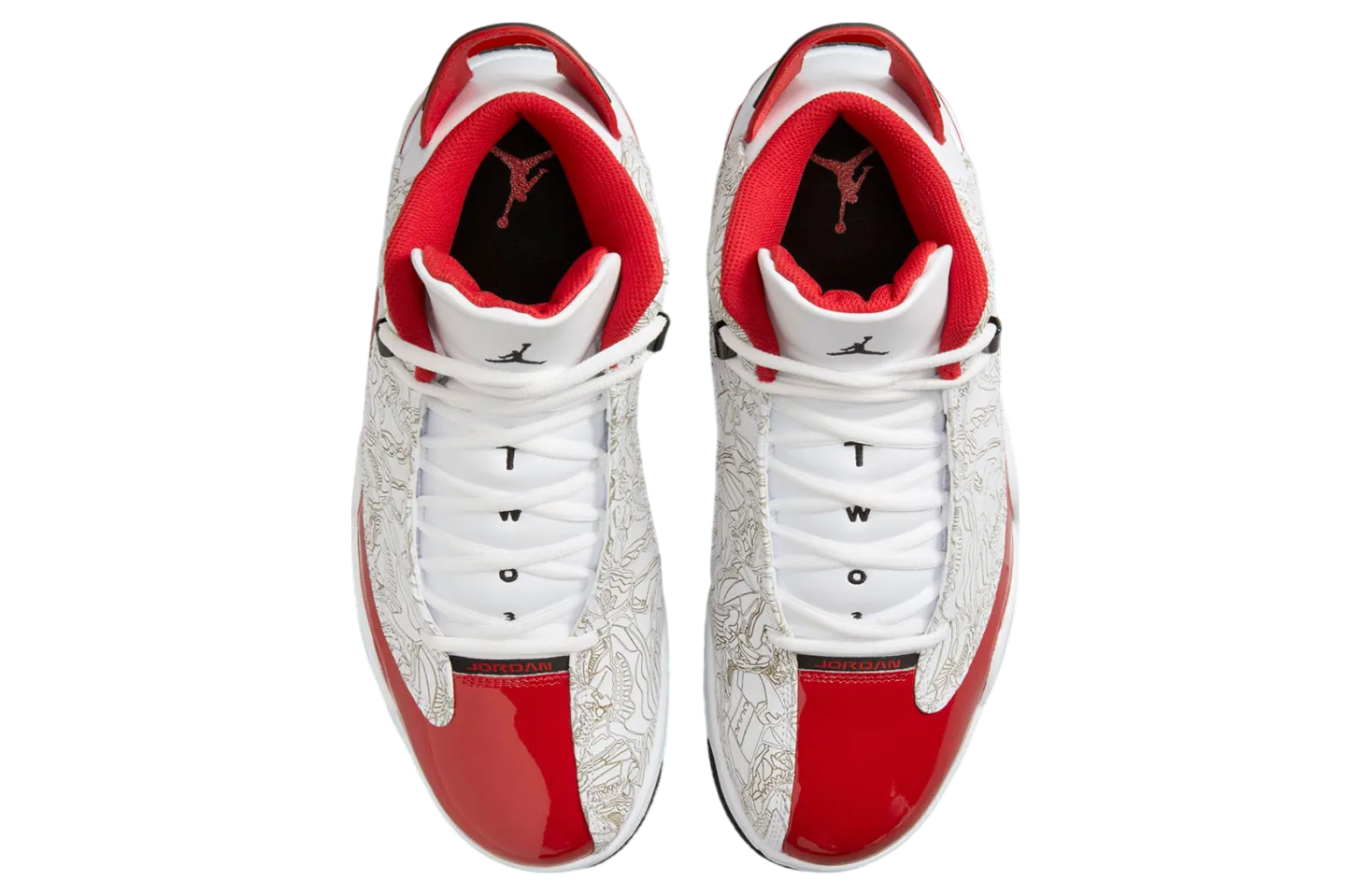 jordan dub zero red white 2