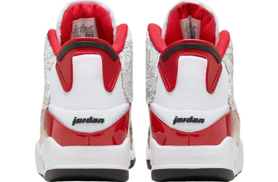 jordan dub zero red white 3