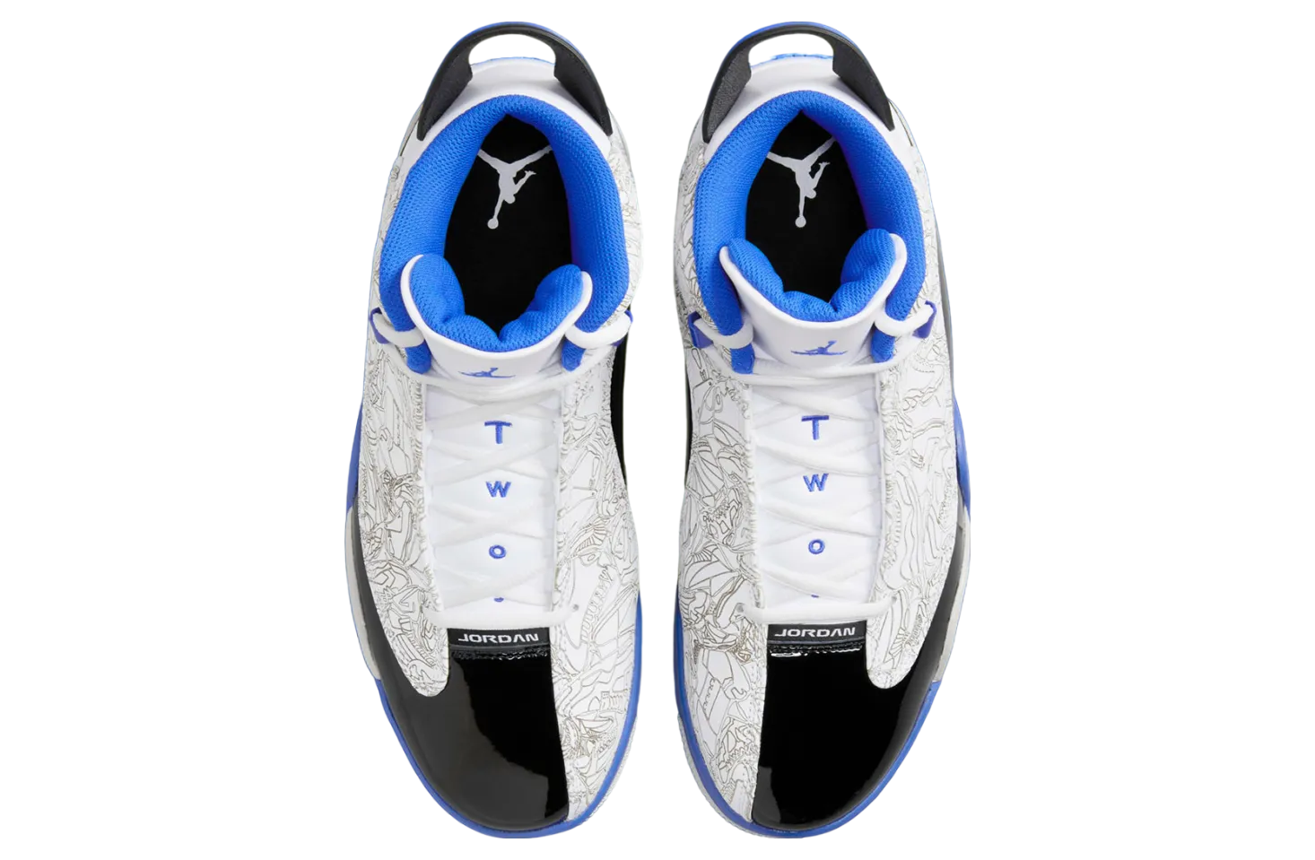 jordan dub zero white game royal 2