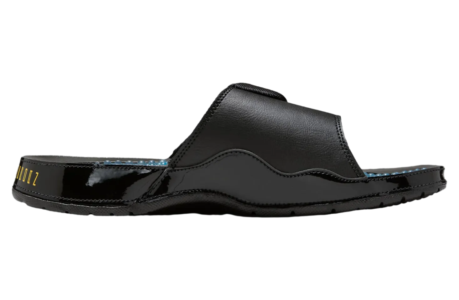 jordan hydro slide black varsity maize 0