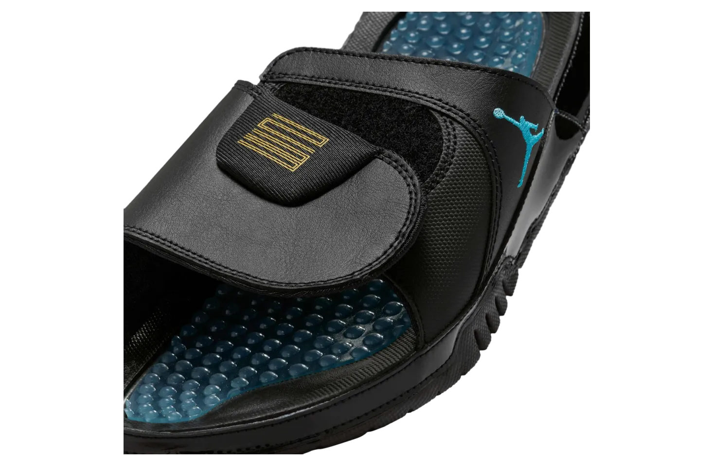 jordan hydro slide black varsity maize 3