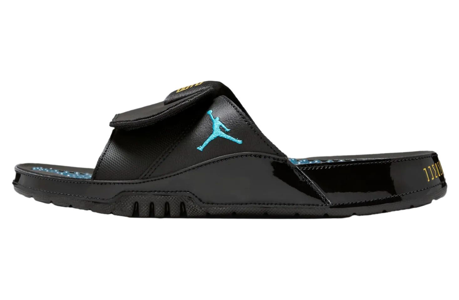 jordan hydro slide black varsity maize