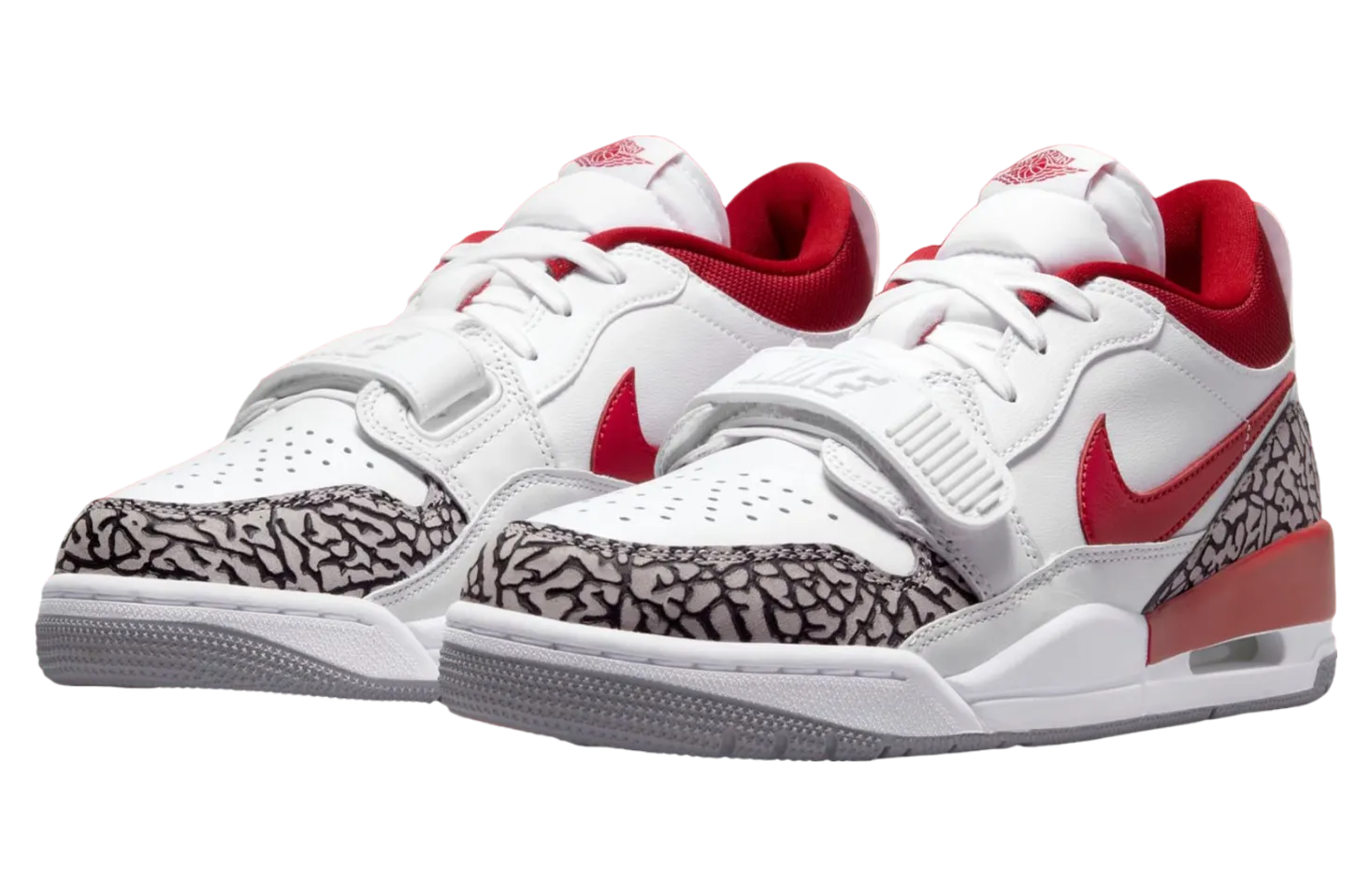 jordan legacy 312 low gym red cement grey 0