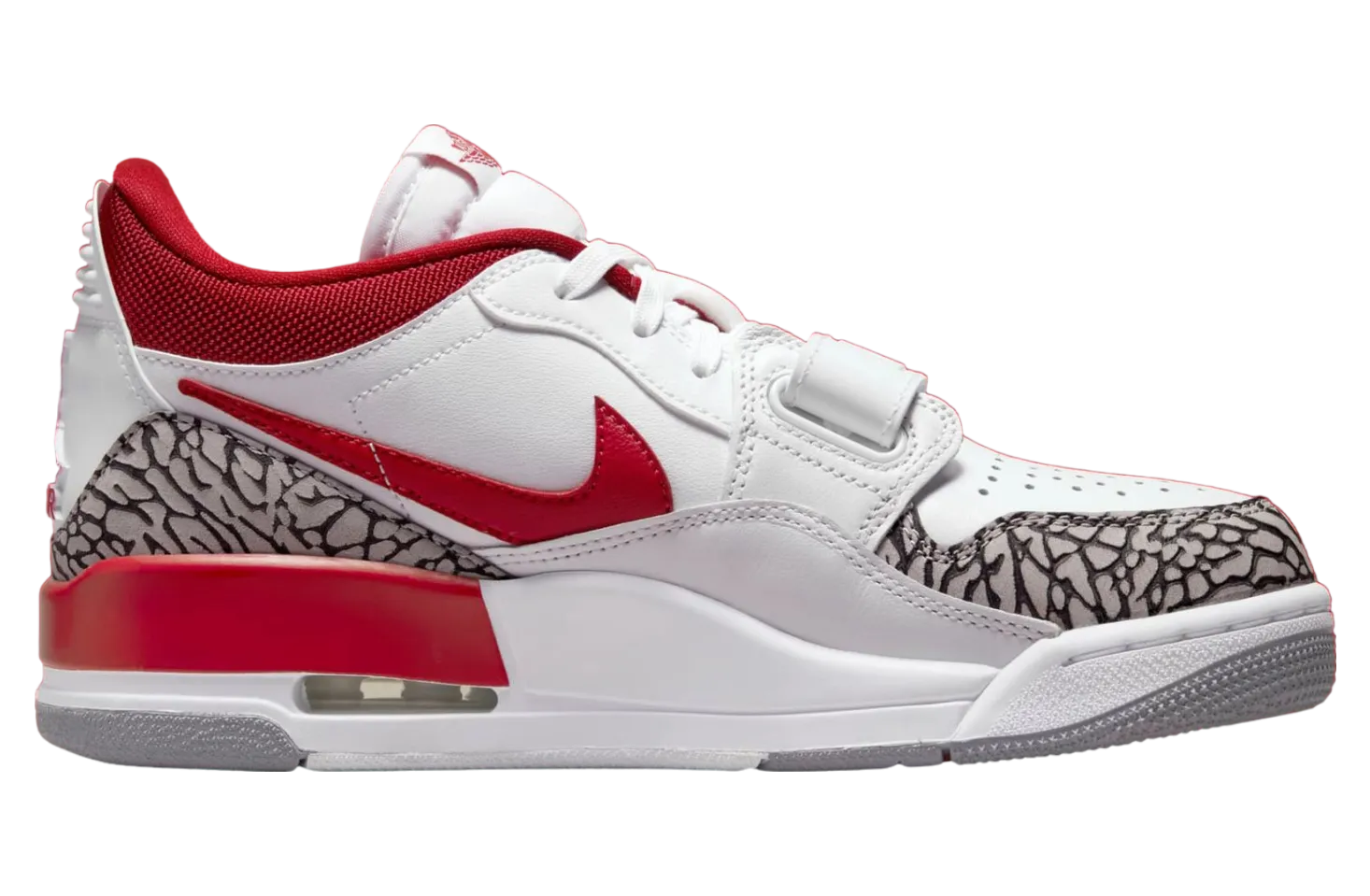 jordan legacy 312 low gym red cement grey 1