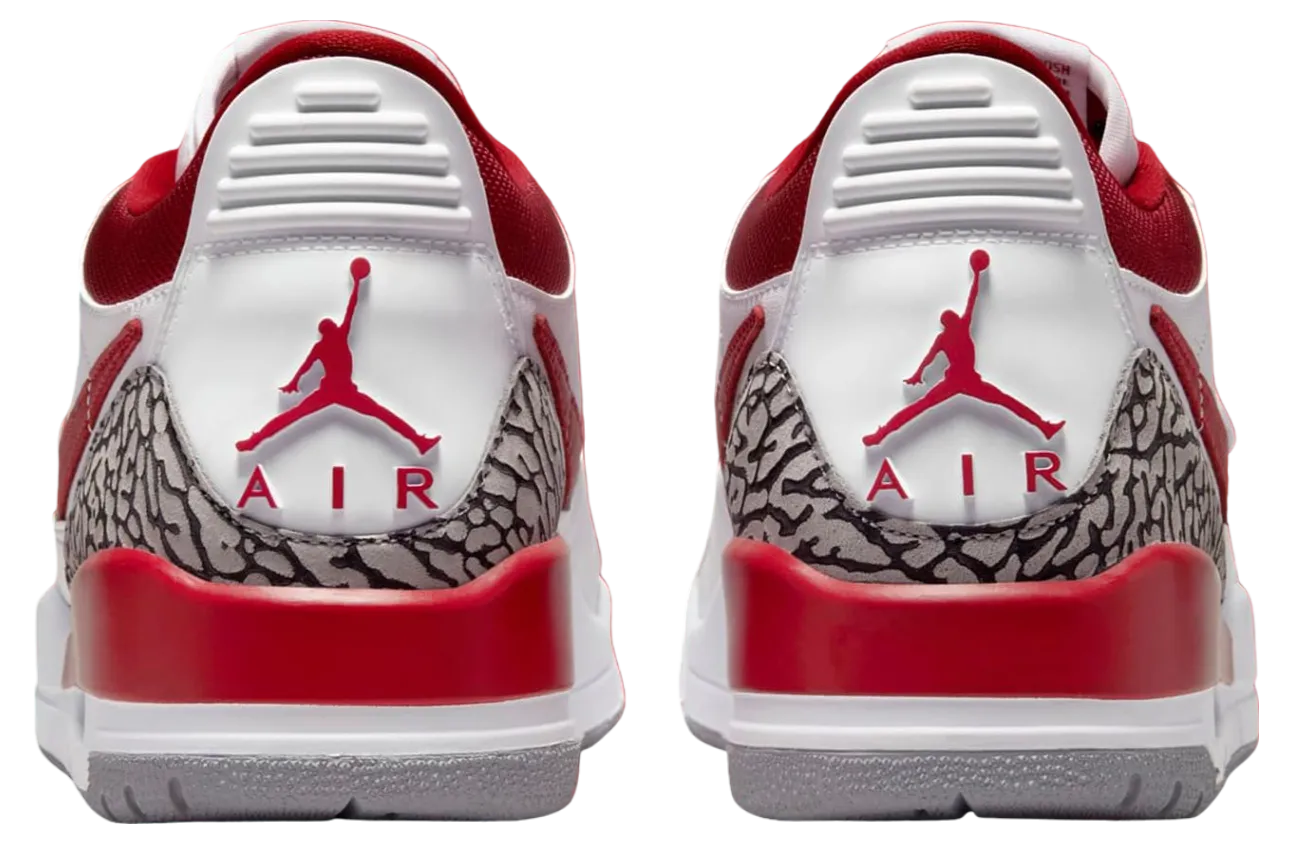 jordan legacy 312 low gym red cement grey 3