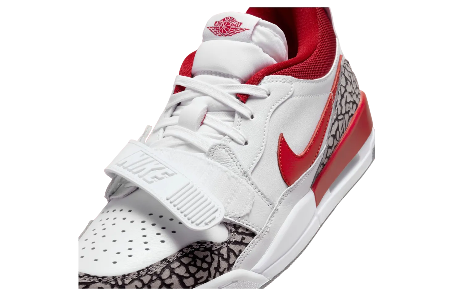 jordan legacy 312 low gym red cement grey 5