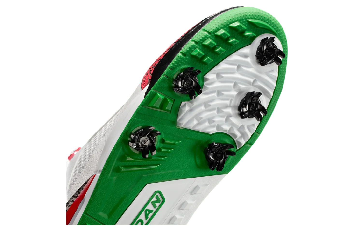 jordan spizike low golf white classic green 7