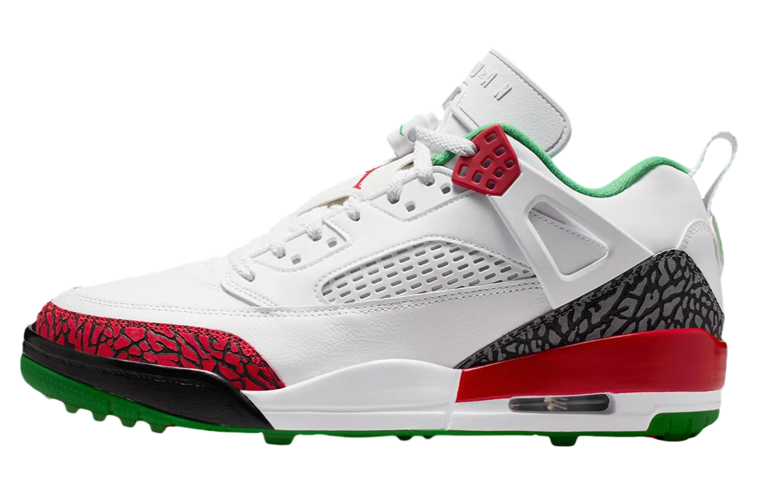 jordan spizike low golf white classic green