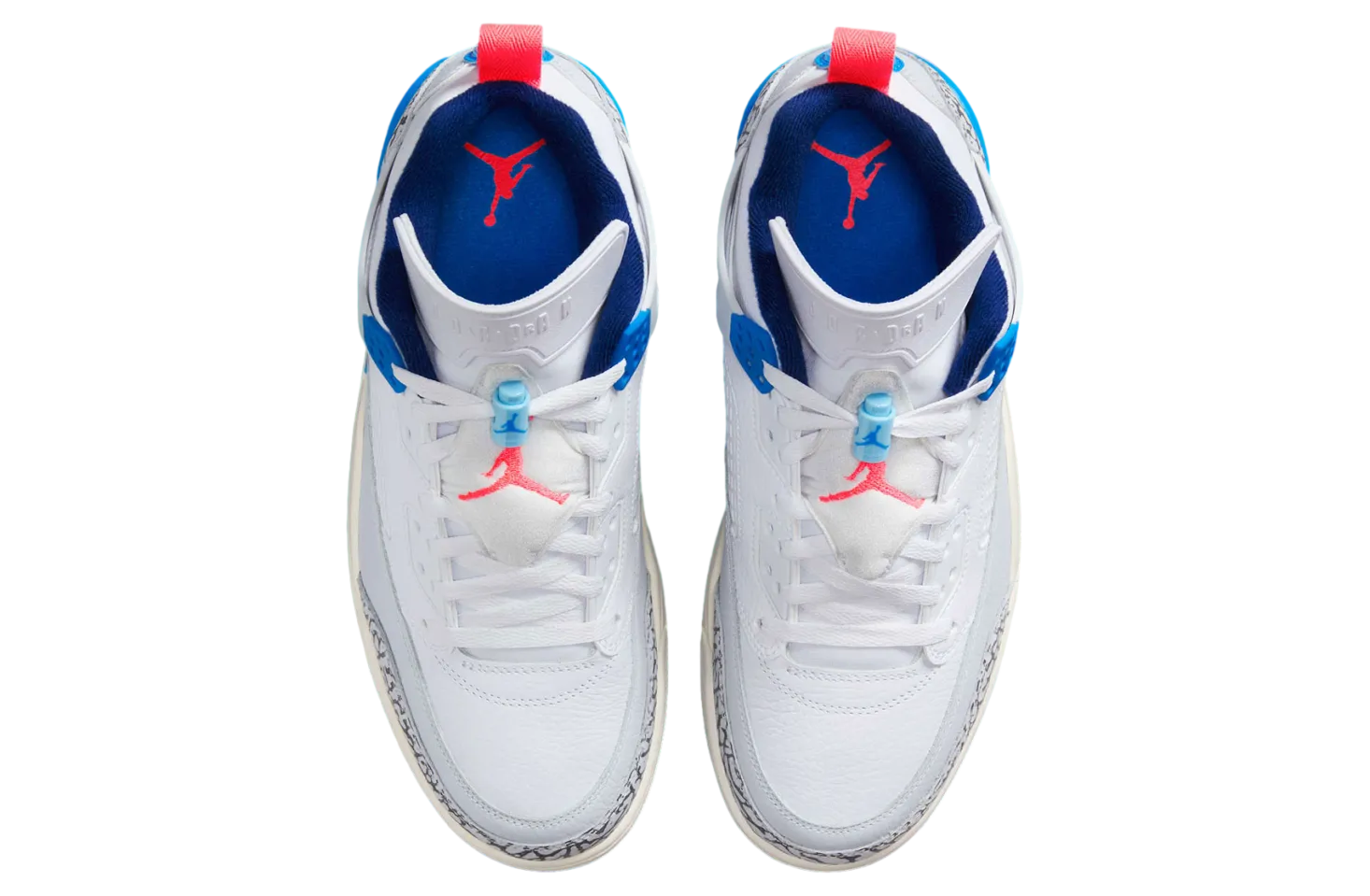jordan spizike low white blue void hot lava 2
