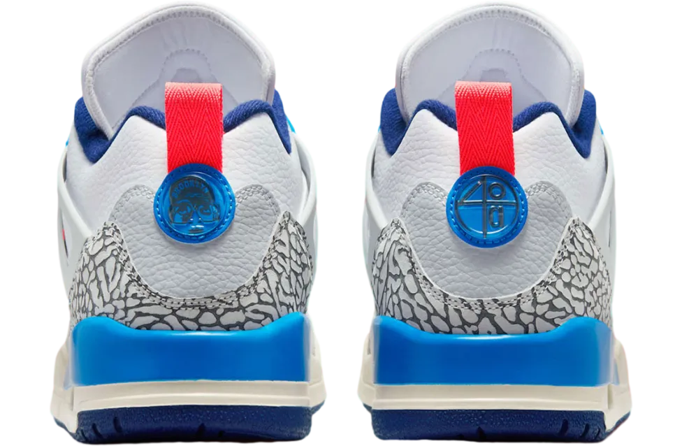 jordan spizike low white blue void hot lava 3