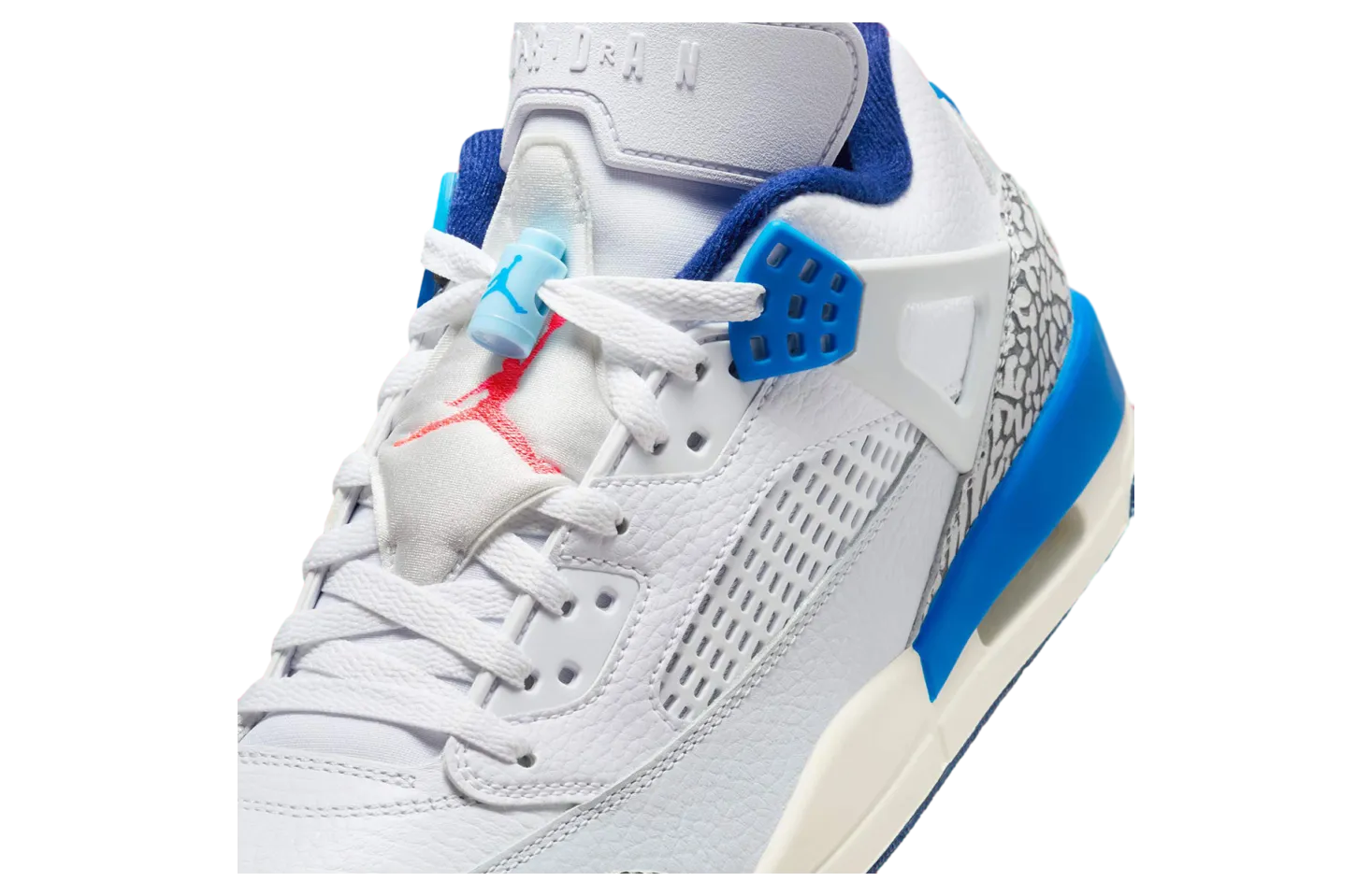 jordan spizike low white blue void hot lava 6