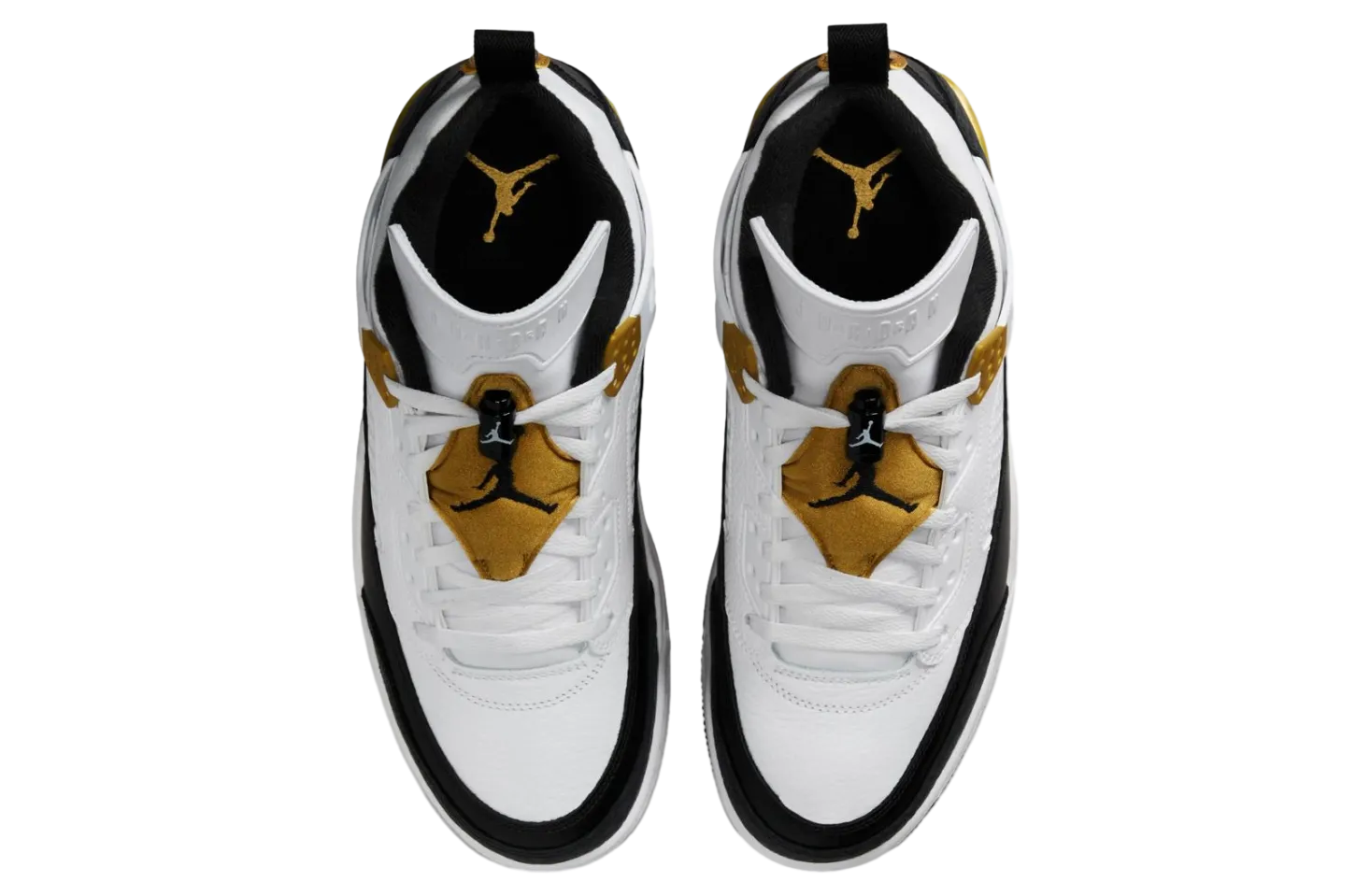 jordan spizike low white metallic gold black 3