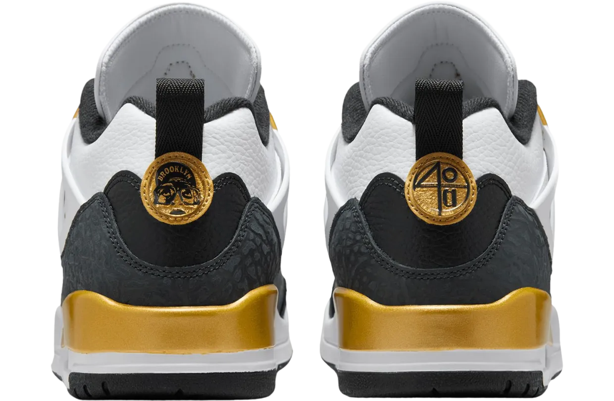 jordan spizike low white metallic gold black 4