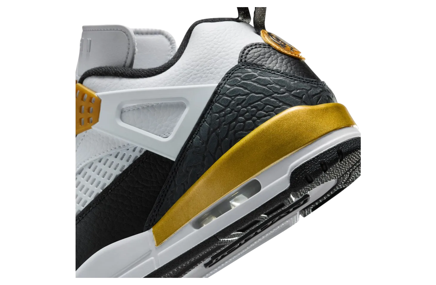 jordan spizike low white metallic gold black 7