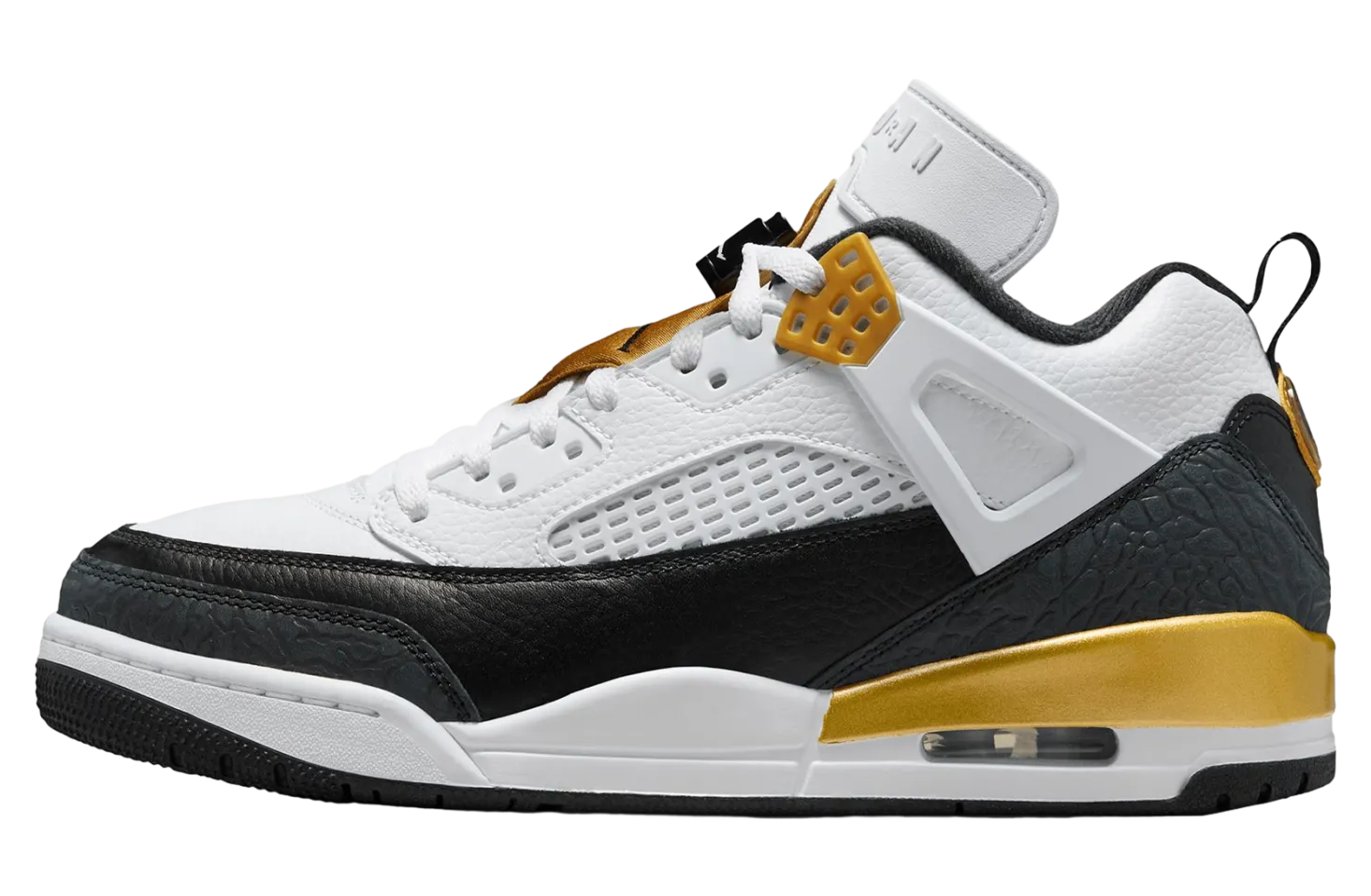 jordan spizike low white metallic gold black