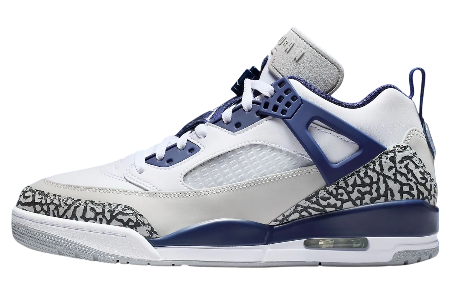 jordan spizike low white midnight navy