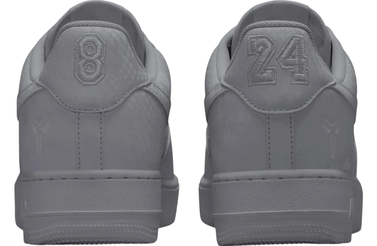 kobe bryant x nike air force 1 low cool grey wolf grey 1