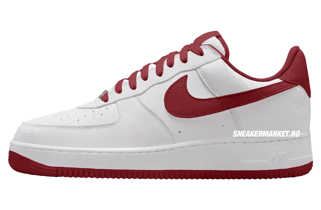 kobe bryant x nike air force 1 low white team red