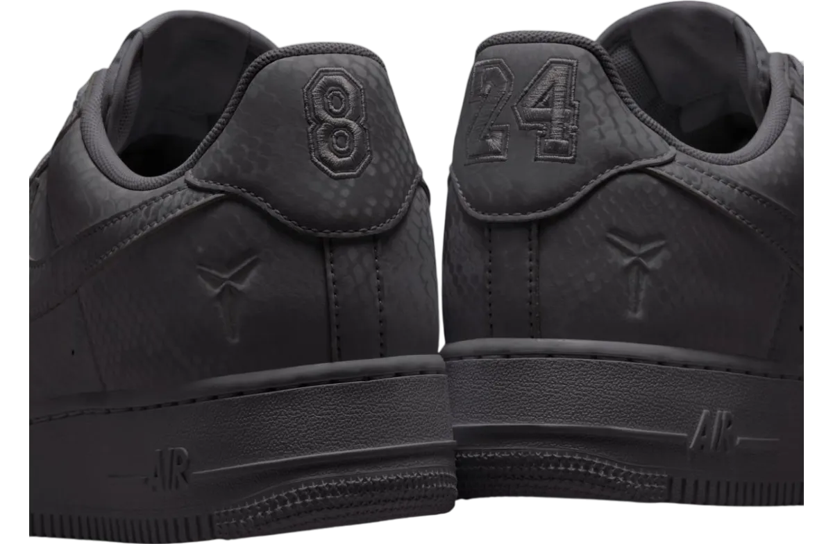 kobe bryant x nike air force 1 triple black 0