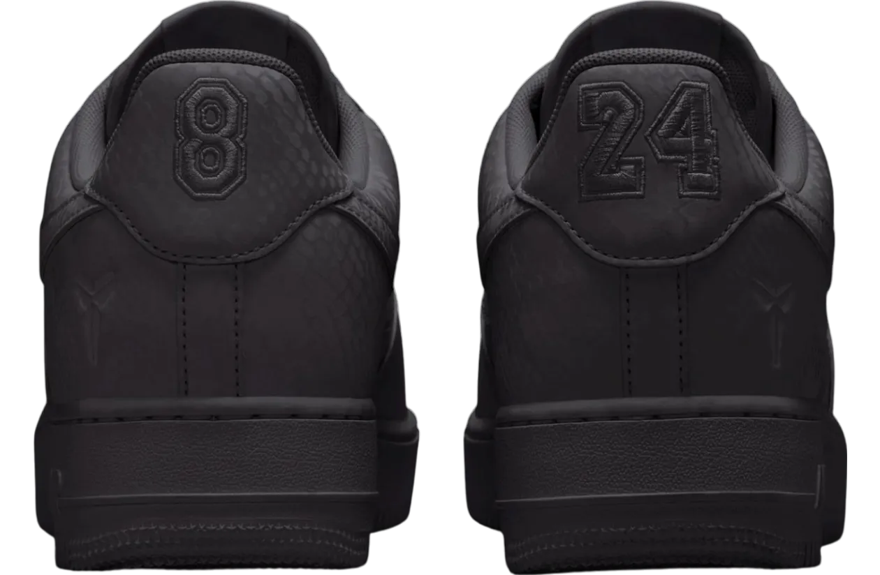 kobe bryant x nike air force 1 triple black 2