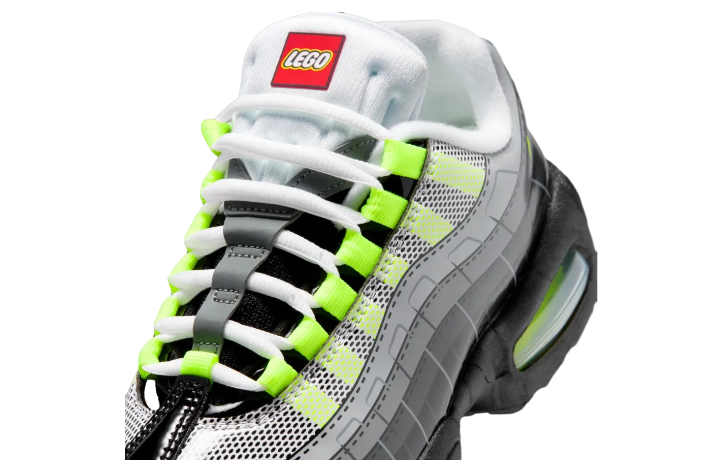 lego x nike air max 95 black metallic silver 7