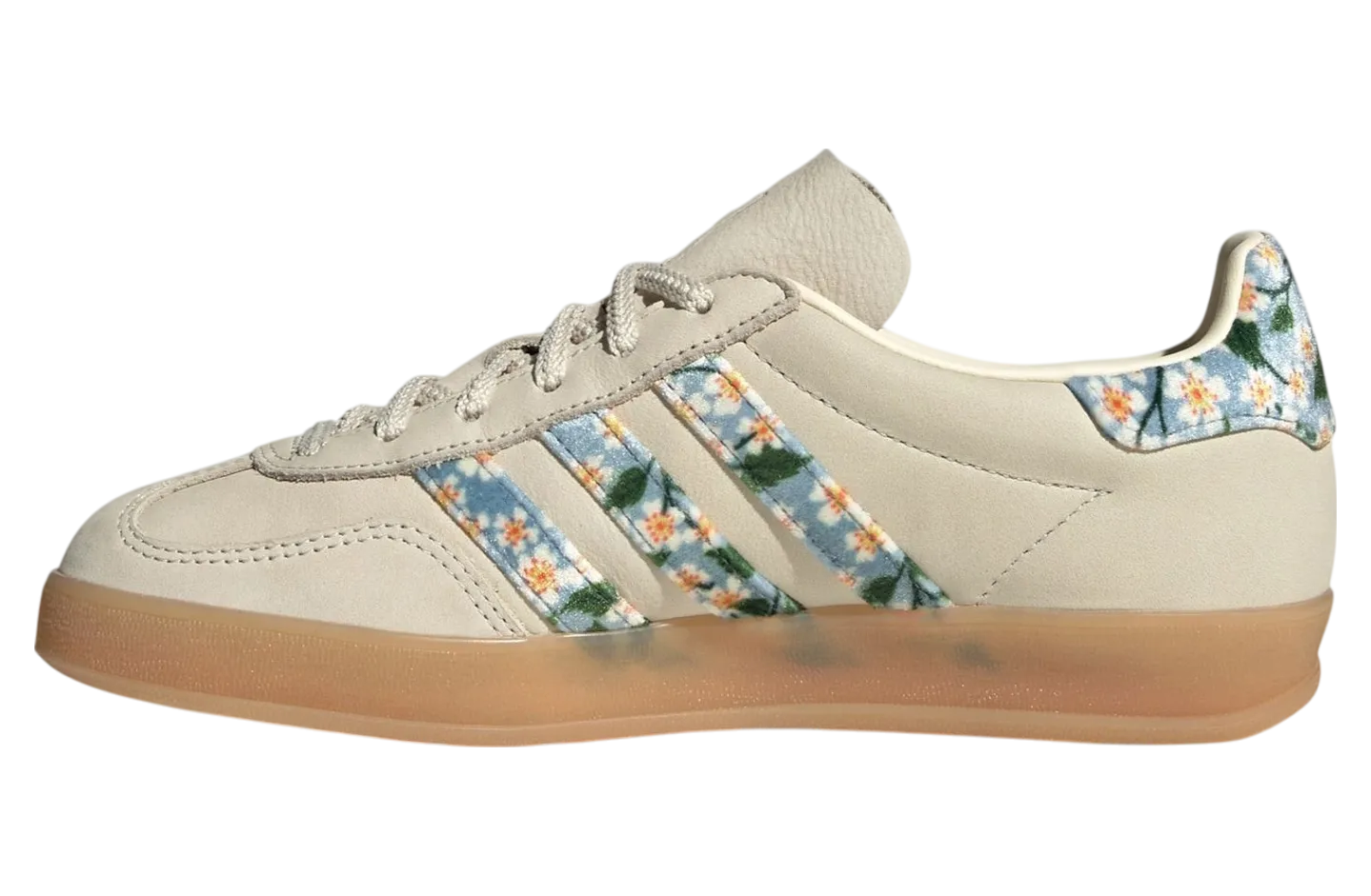 liberty london x adidas gazelle indoor crew white gold metallic 0