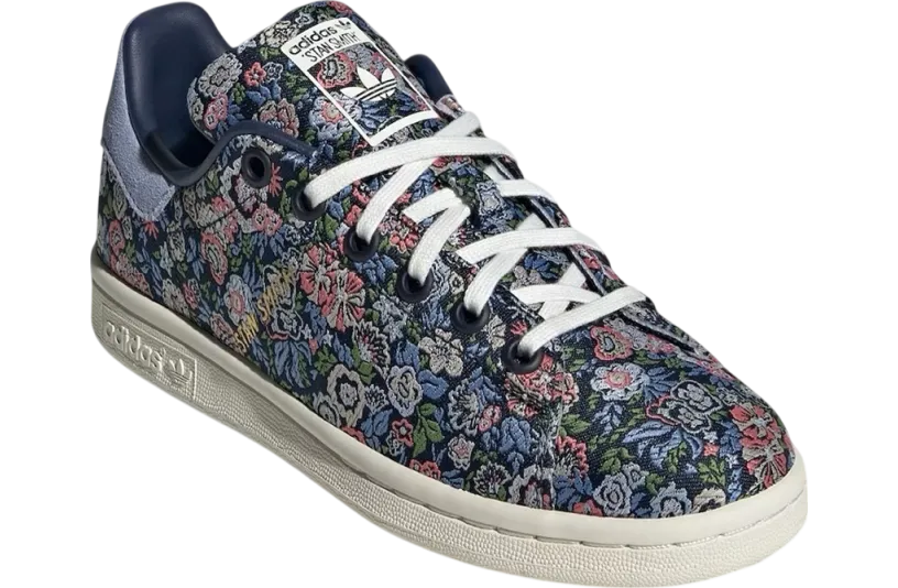 liberty london x adidas stan smith floral navy 0