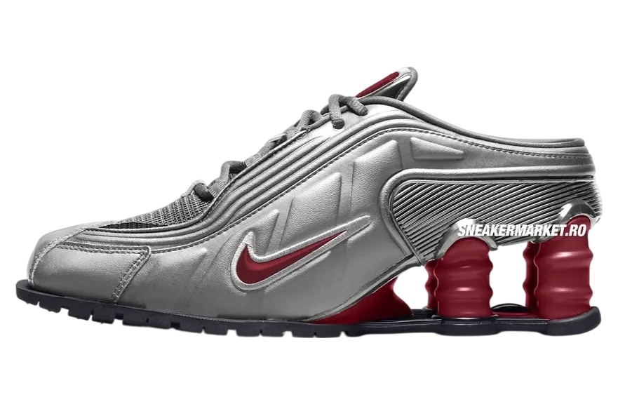 martine rose x nike shox mr4 metallic platinum