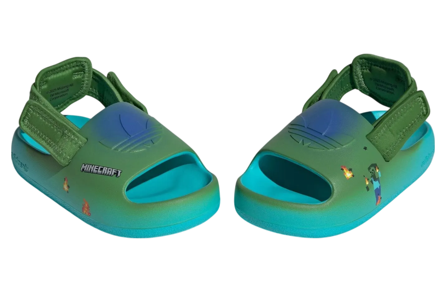 minecraft x adidas adifom adilette supplier colour 0