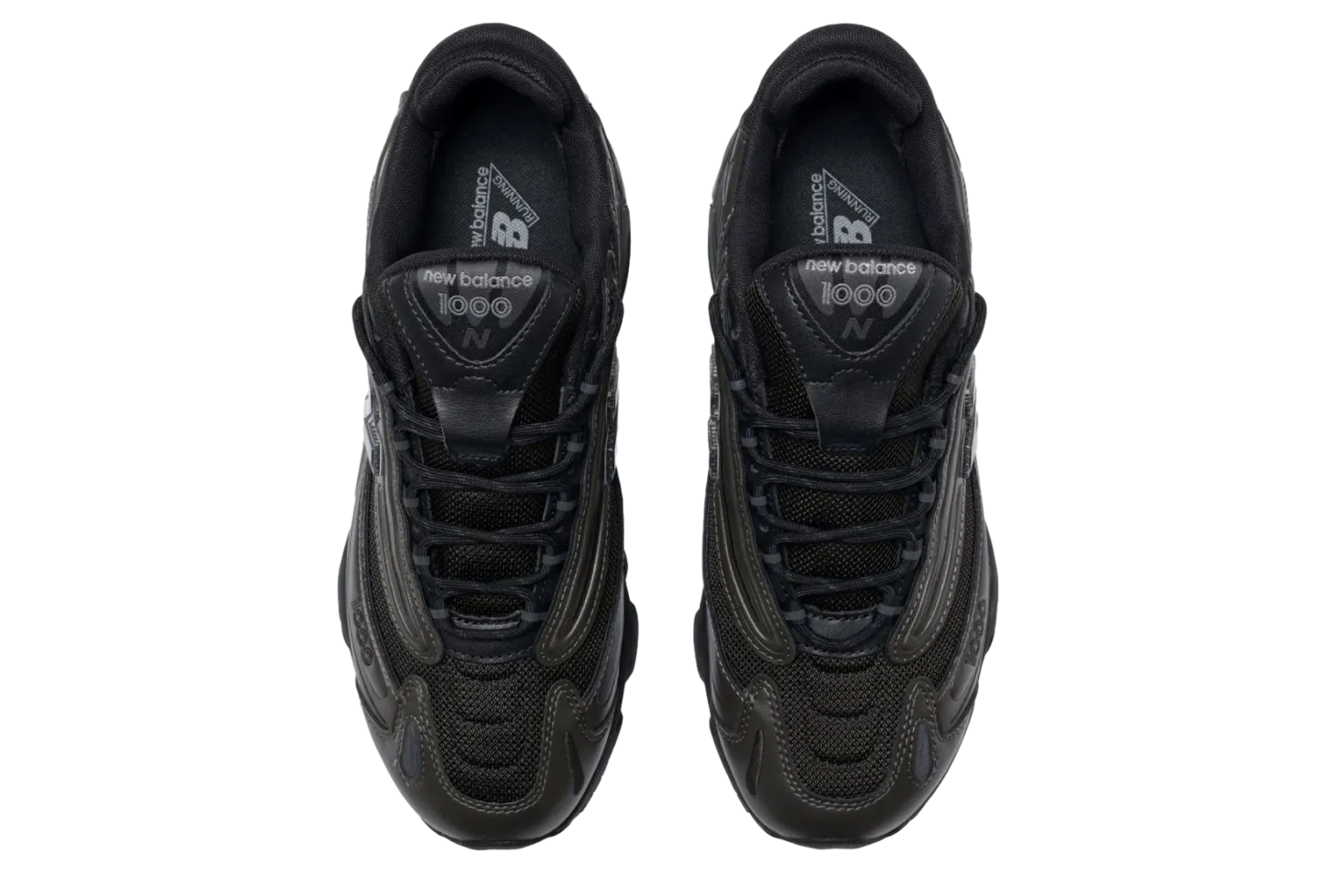 new balance 1000 black dark grey 1