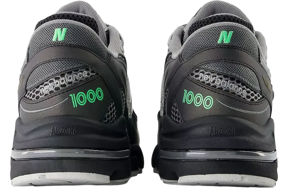 new balance 1000 dark silver metallic lime leaf 3