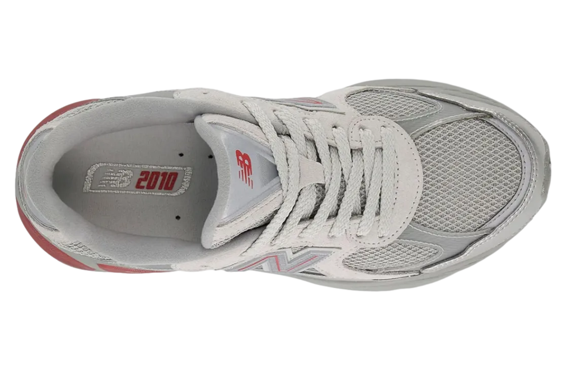 new balance 2010 metallic silver red 3