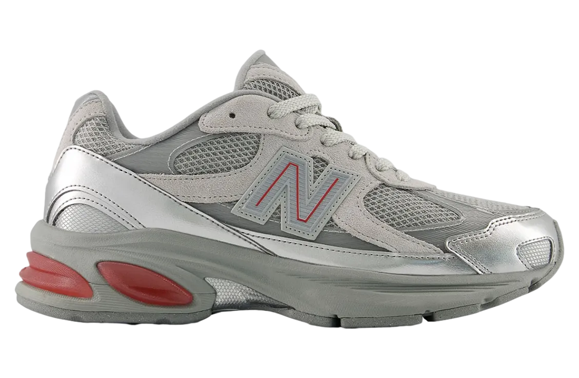 new balance 2010 metallic silver red