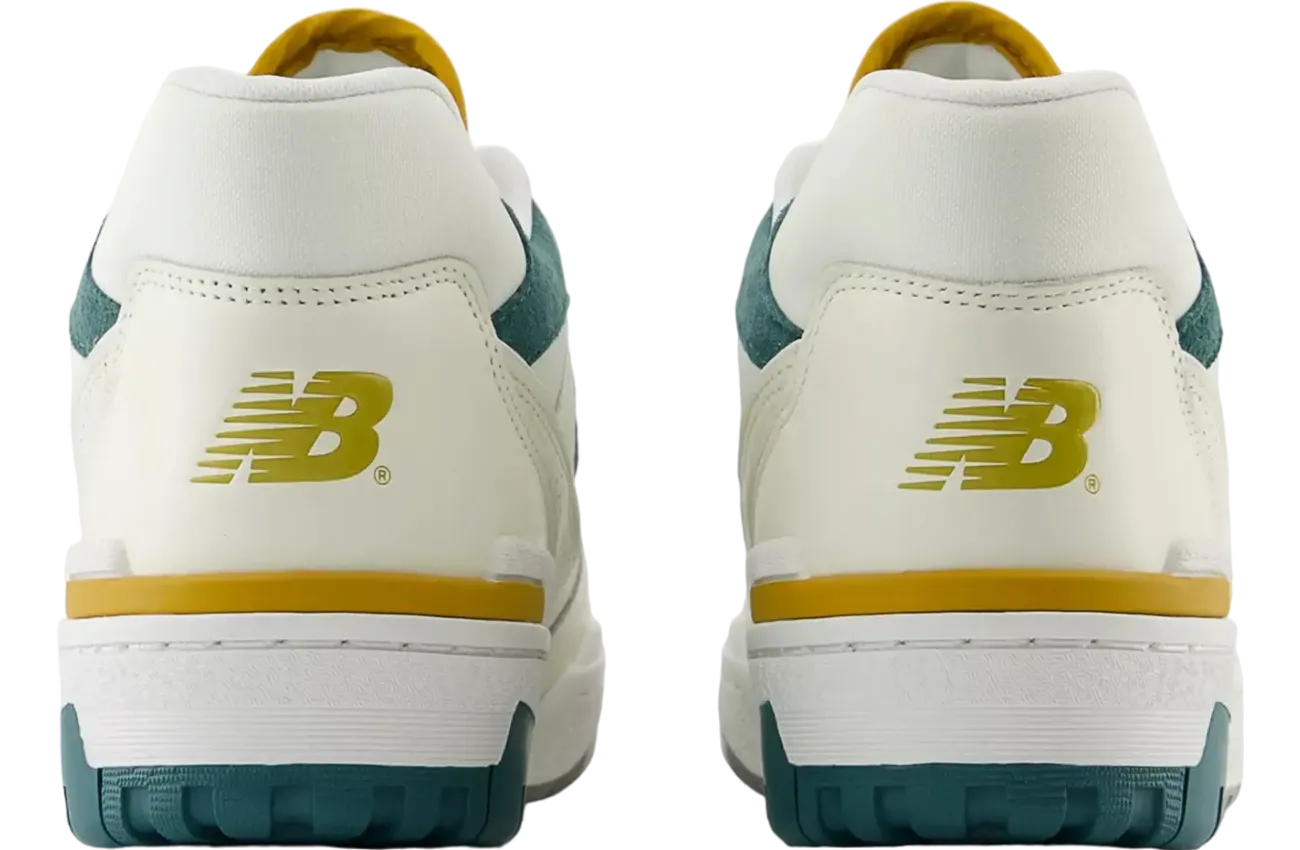 new balance 550 suede toe green mustard 3