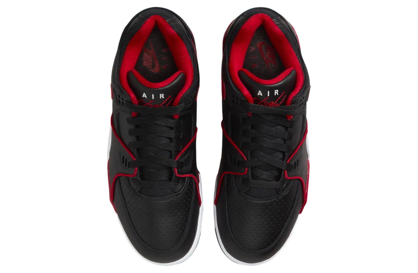 nike air flight 89 low black gym red 1