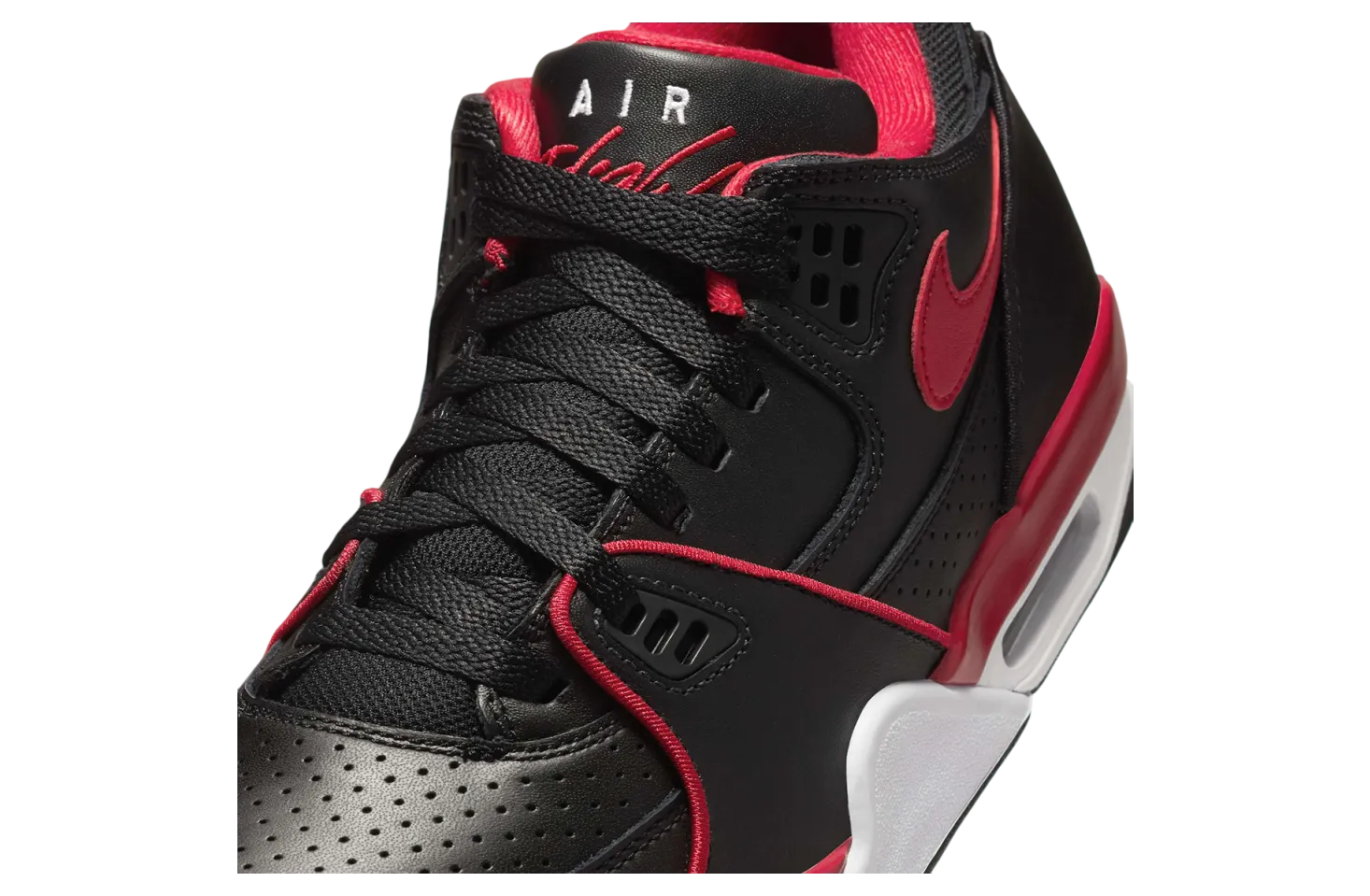 nike air flight 89 low black gym red 3