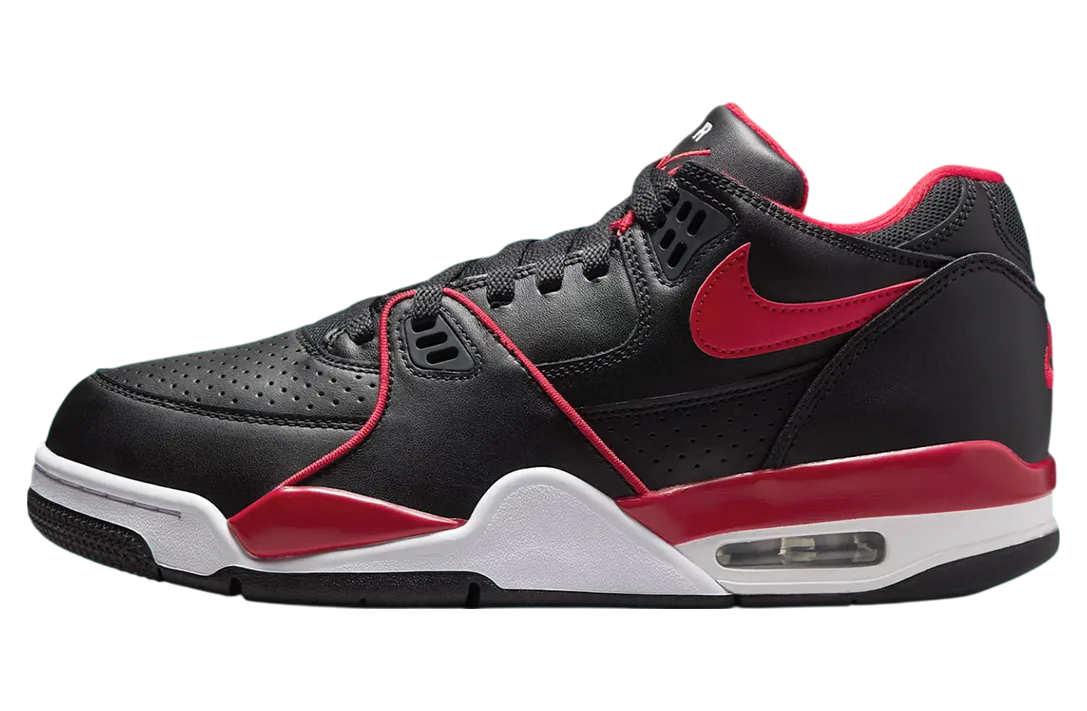 nike air flight 89 low black gym red
