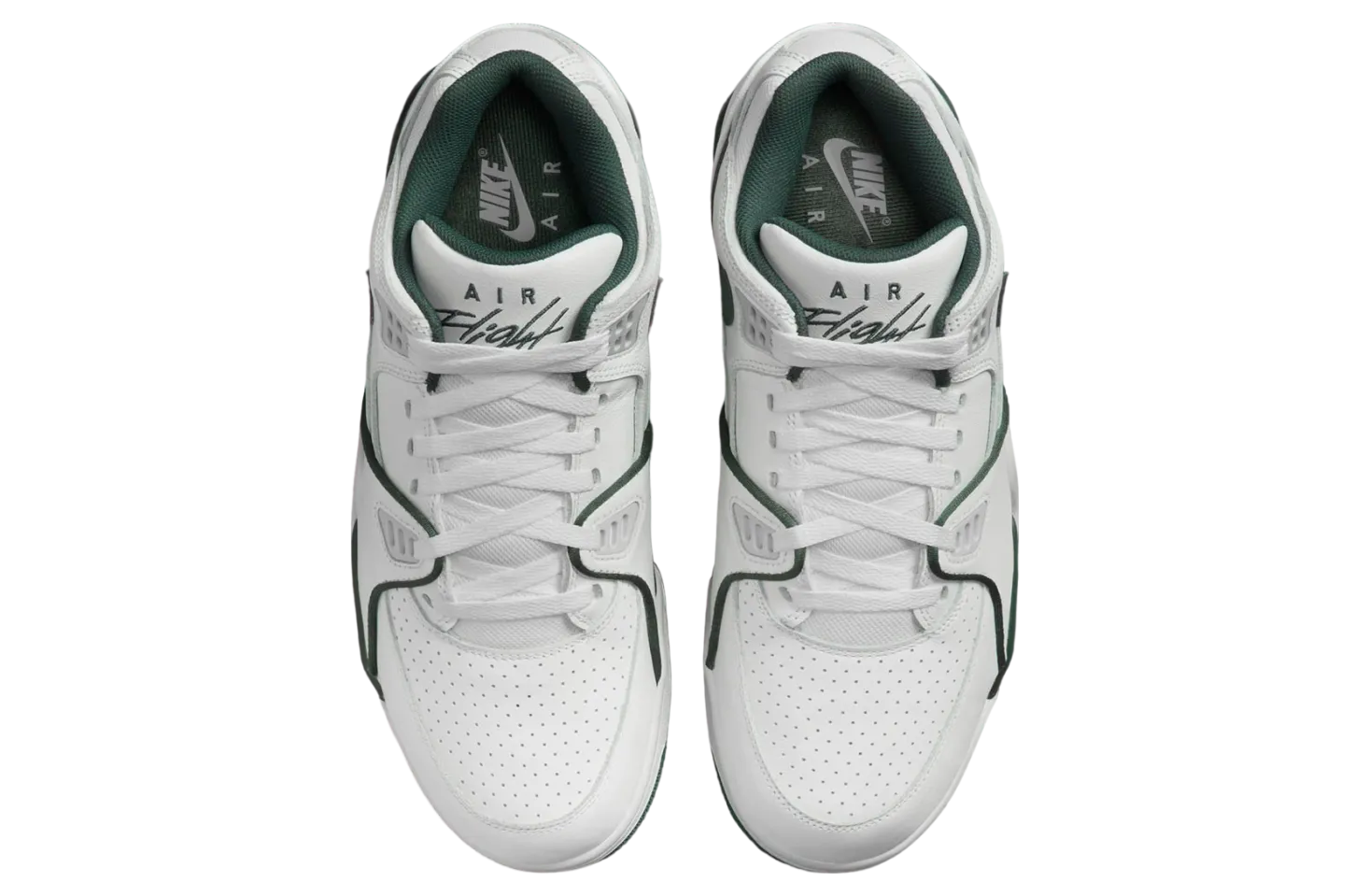 nike air flight 89 low white gorge green 2