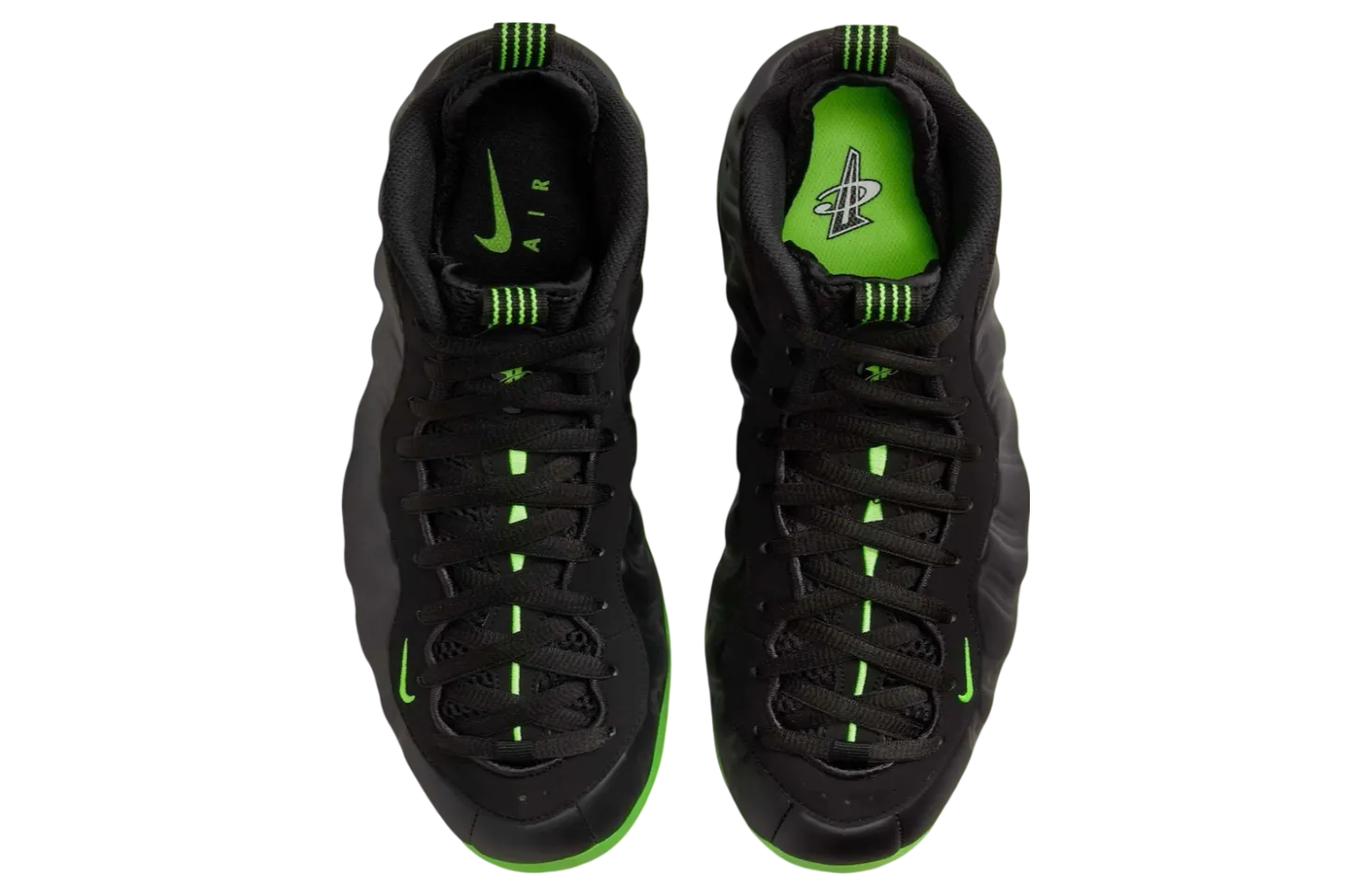 nike air foamposite one black volt 1