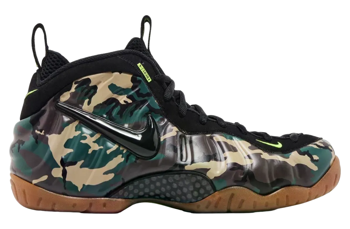 nike air foamposite pro green camo