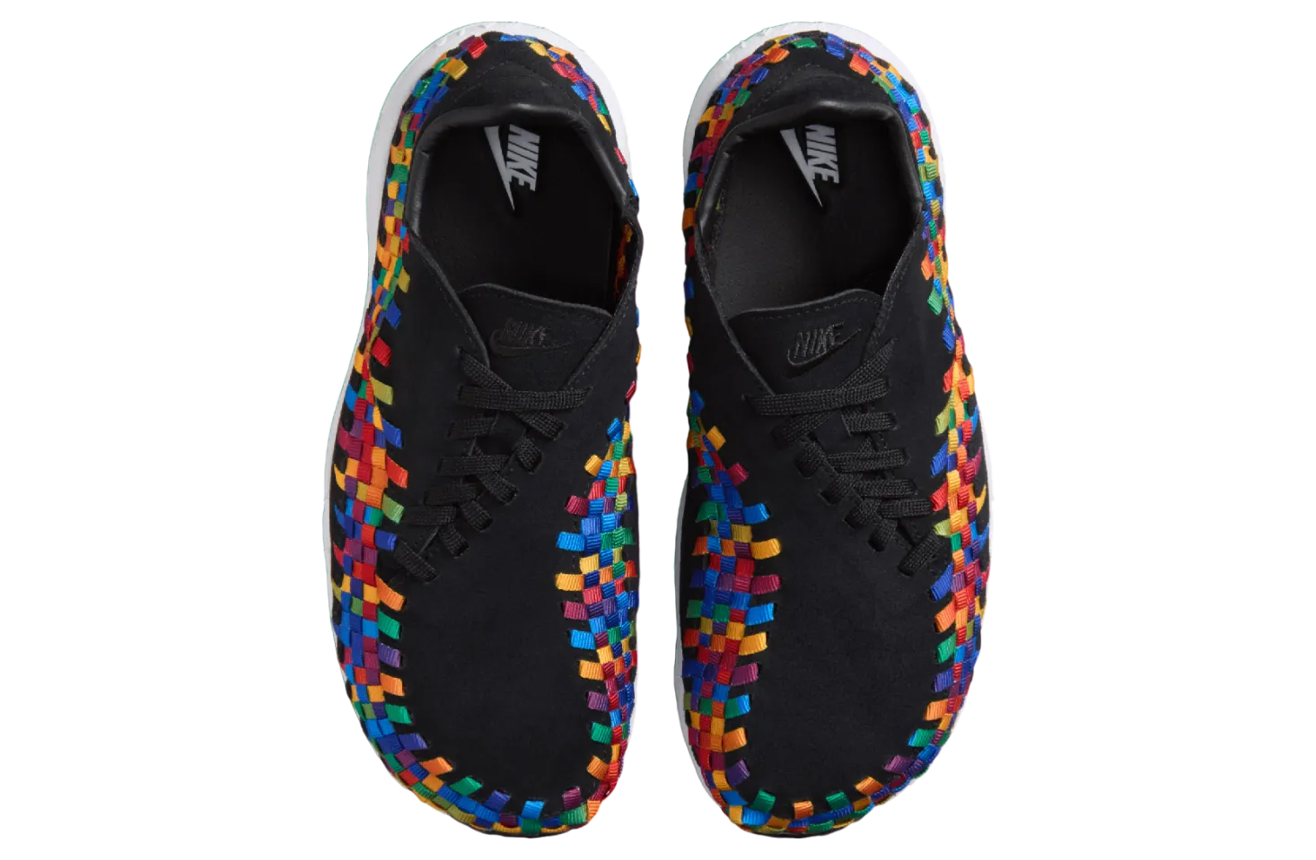 nike air footscape woven rainbow black 2