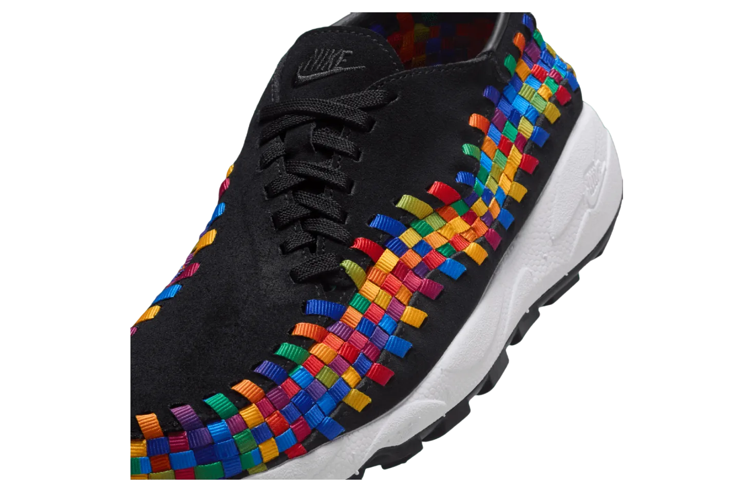 nike air footscape woven rainbow black 6