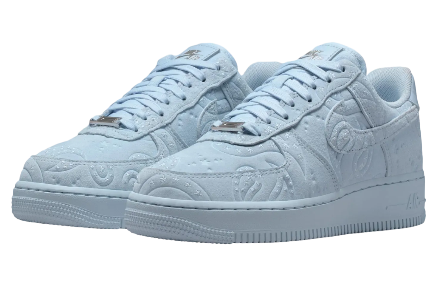 nike air force 1 hydrogen blue metallic silver 1