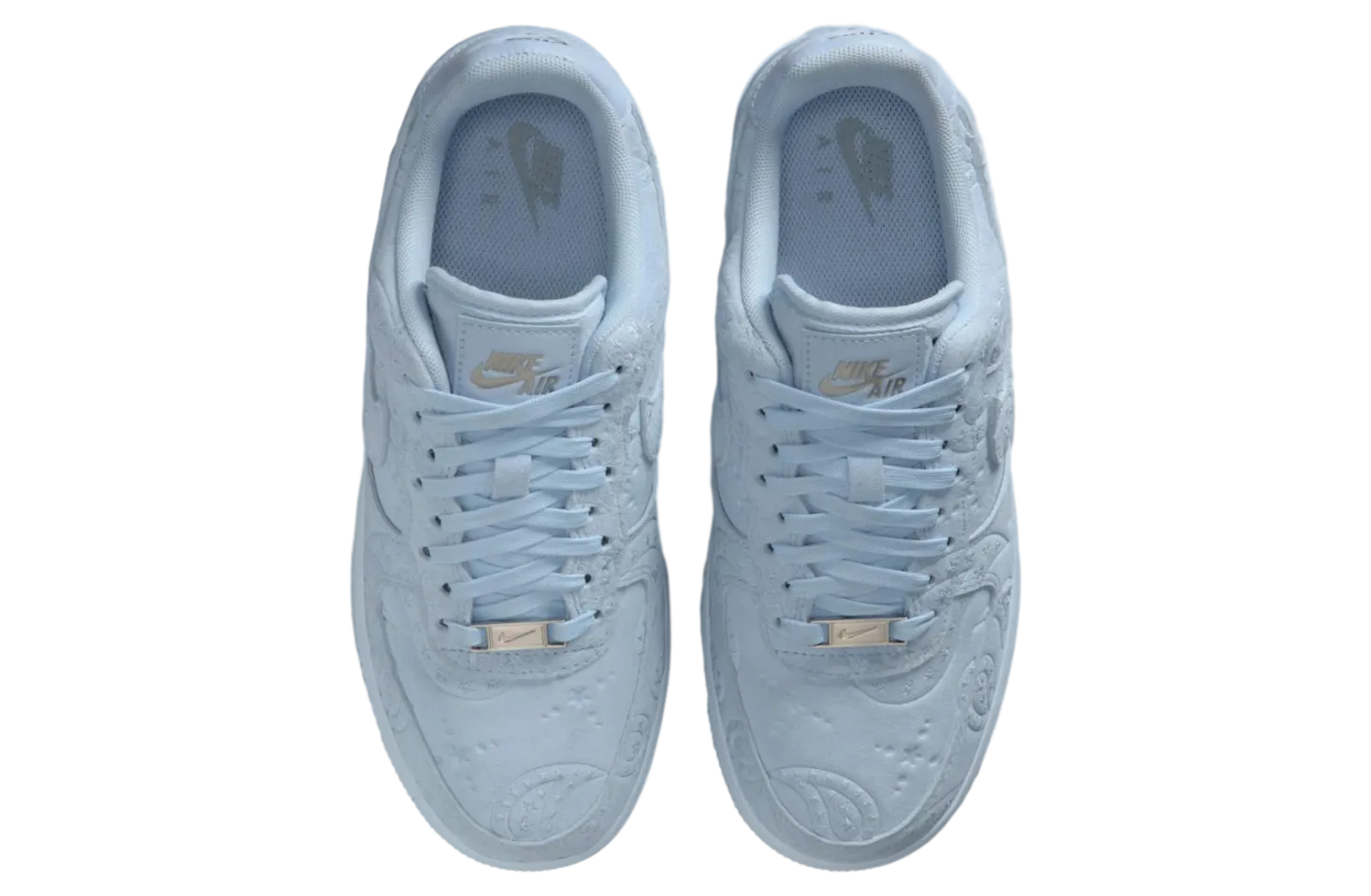 nike air force 1 hydrogen blue metallic silver 4