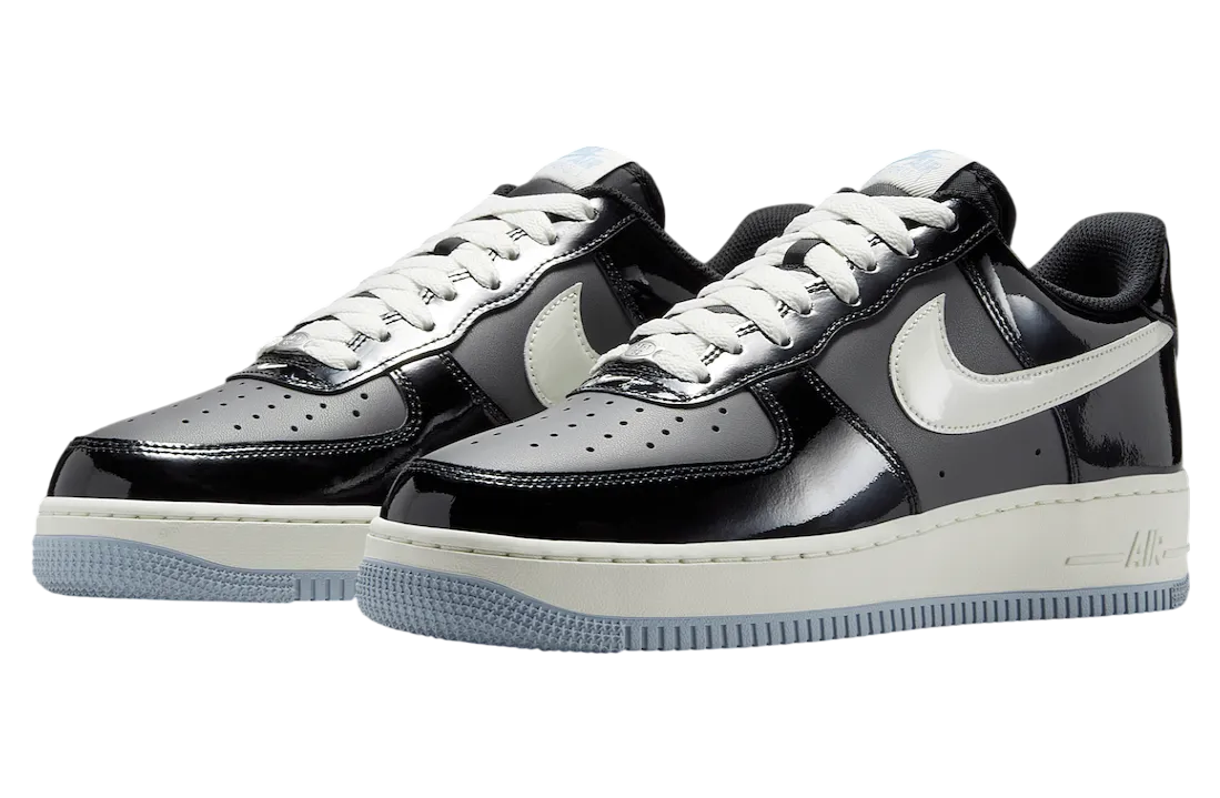 nike air force 1 low black armory blue 0