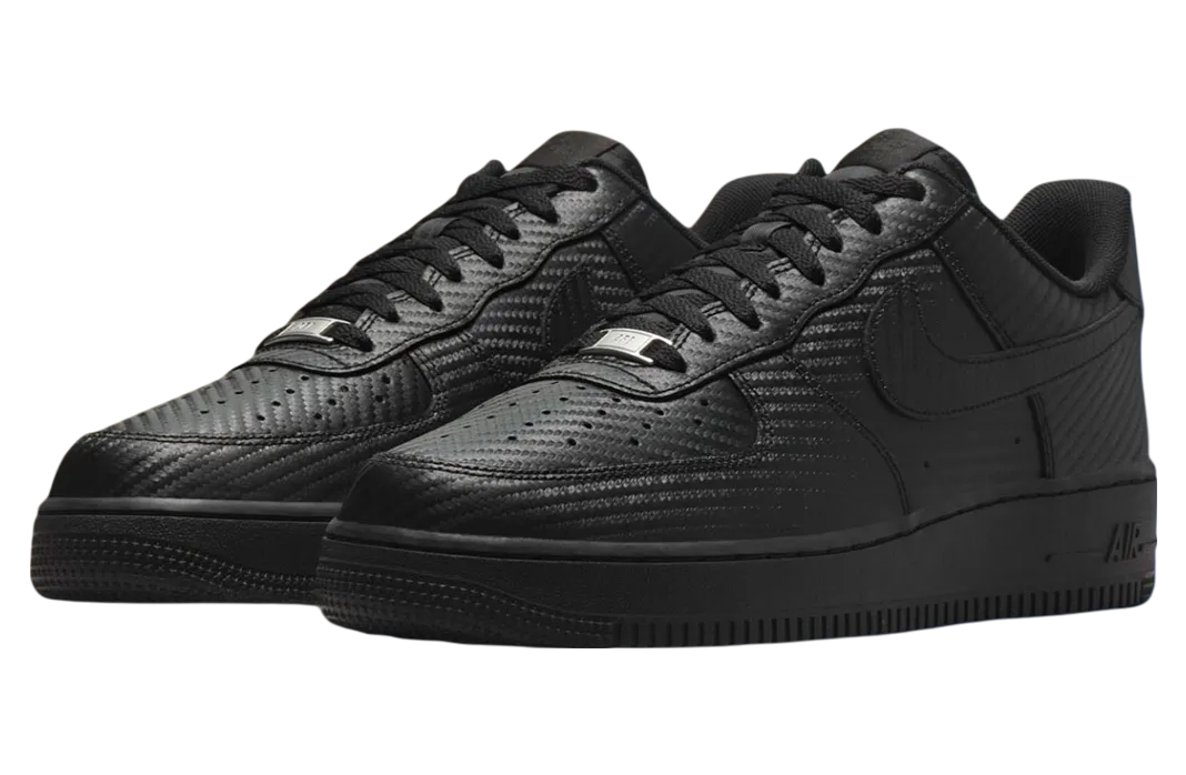 nike air force 1 low black carbon fiber 0