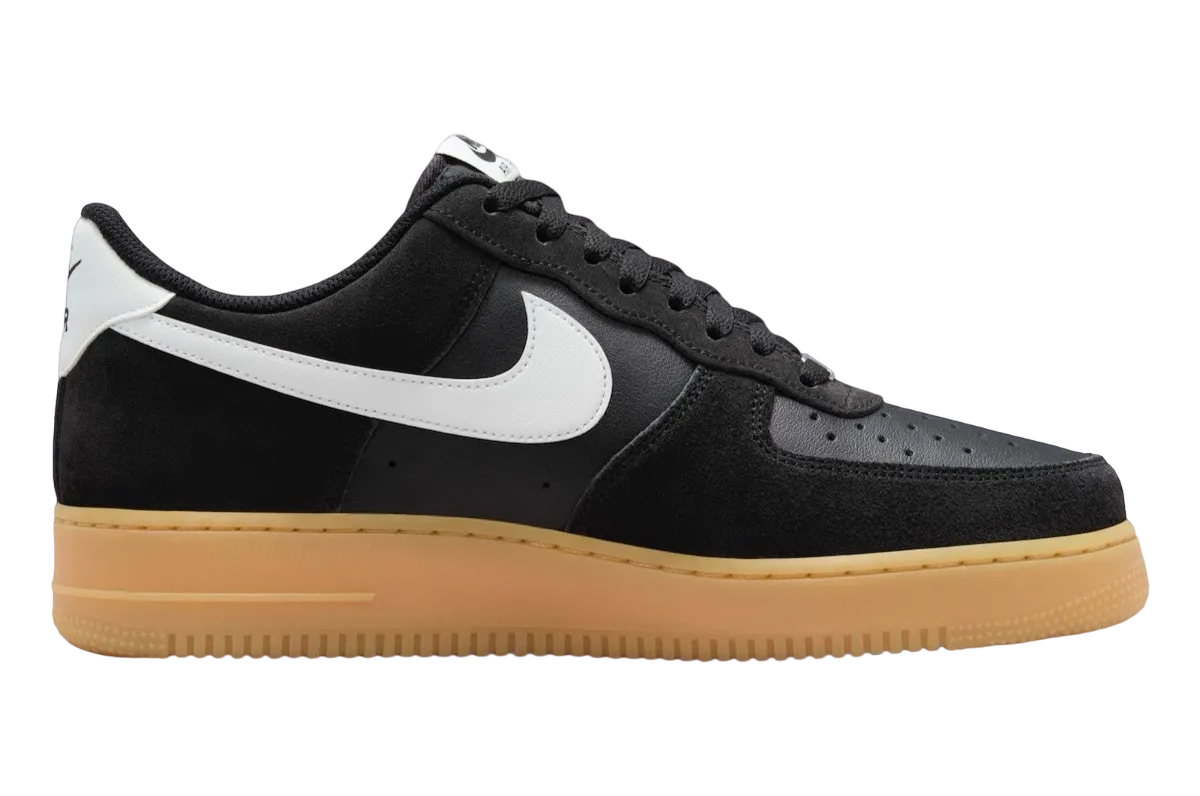 nike air force 1 low black suede gum 1